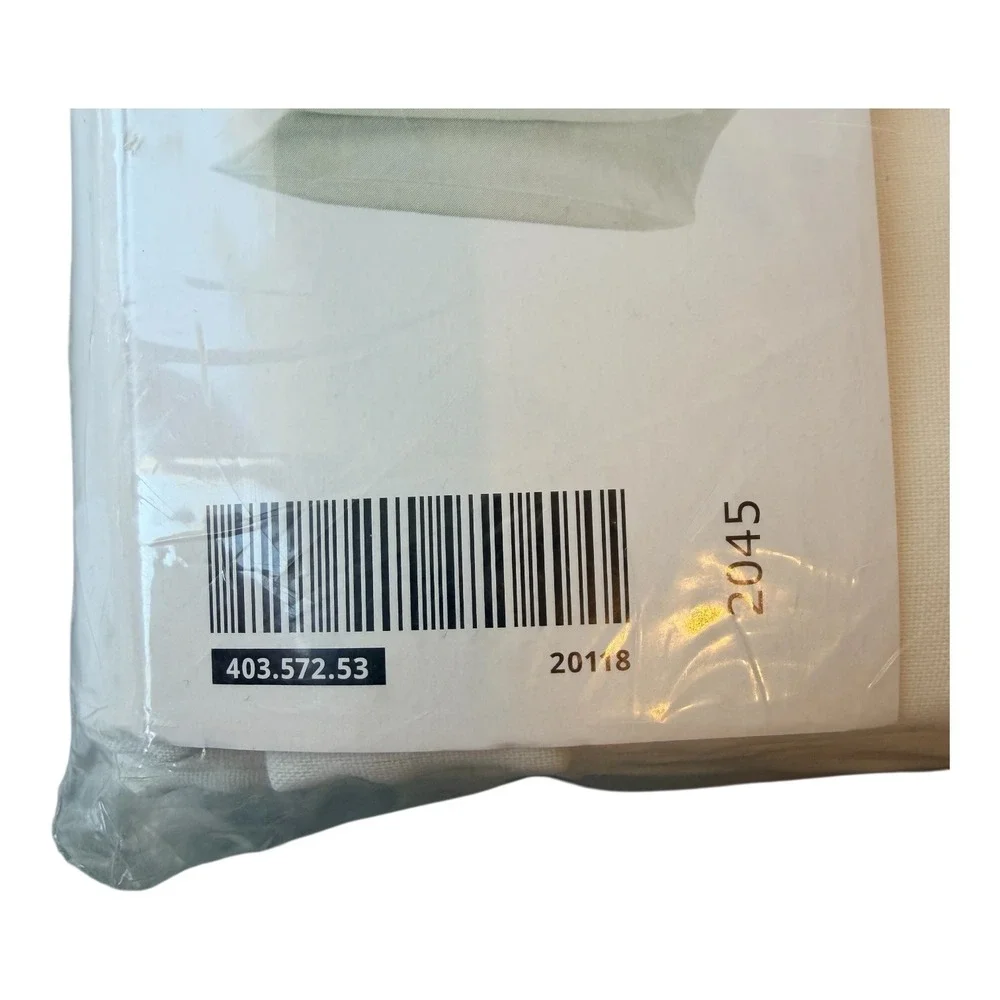 IKEA DVALA King White‎ Pillowcases Set of 2 100% Cotton 152 Thread Count